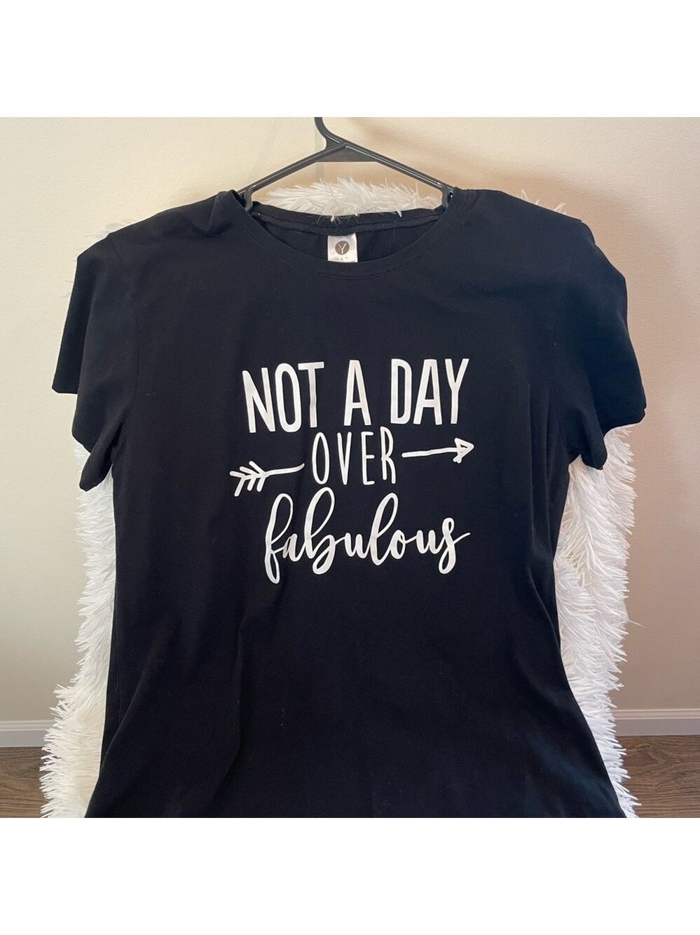 Black Graphic Tee - Not a Day Over Fabulous